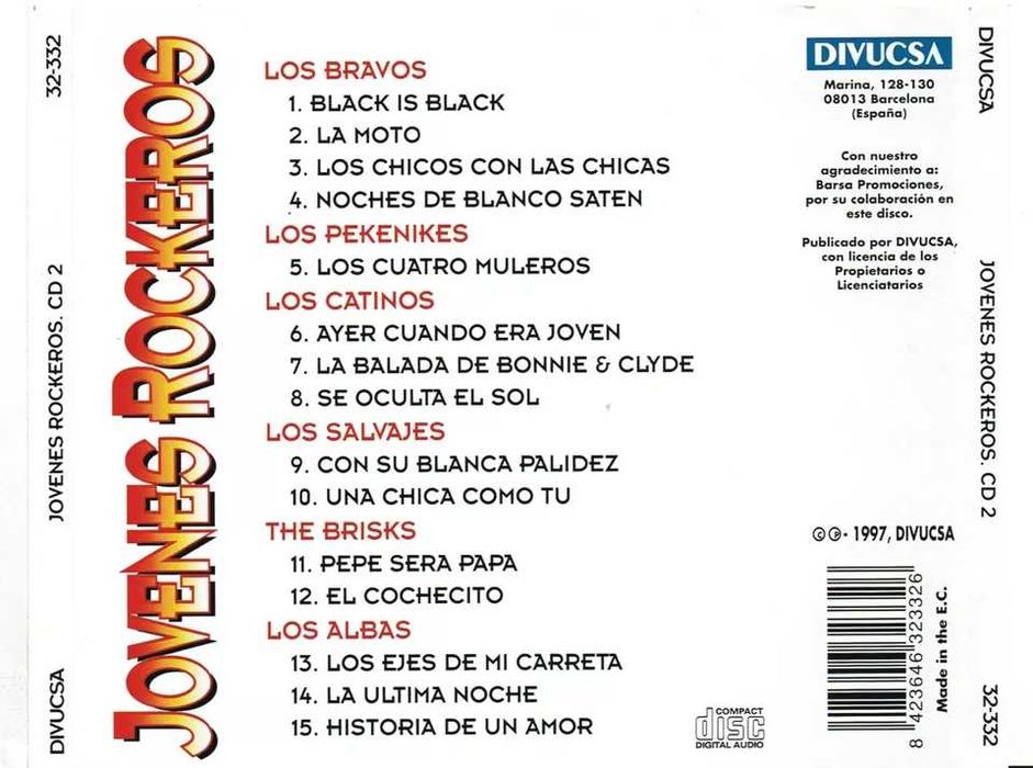 Jovenes Rockeros 3 X CD - near MINT -1997 MADE IN SPAIN