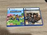 Jogos Minecraft e Uncharted PS5