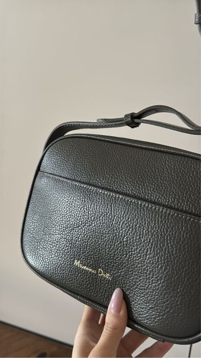 Nowa Skórzana torebka Massimo Dutti khali