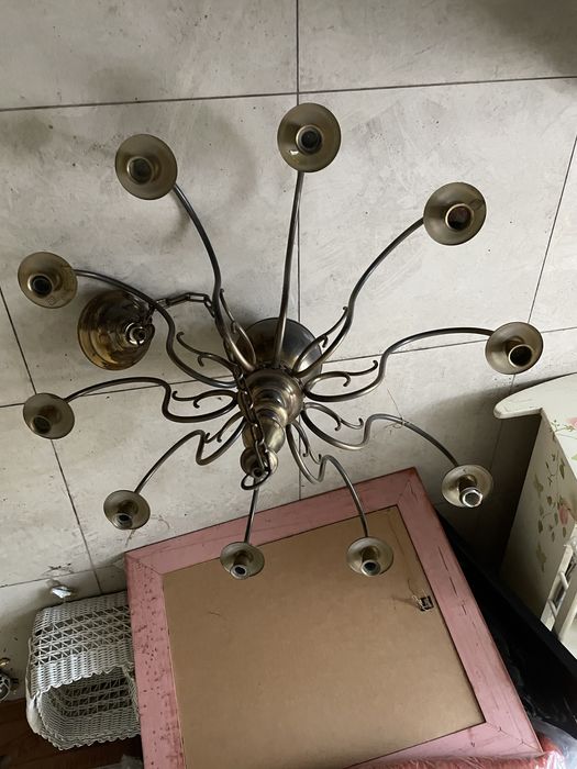 Świecznik wiszący, żyrandol na świeczki, wyjątkowy