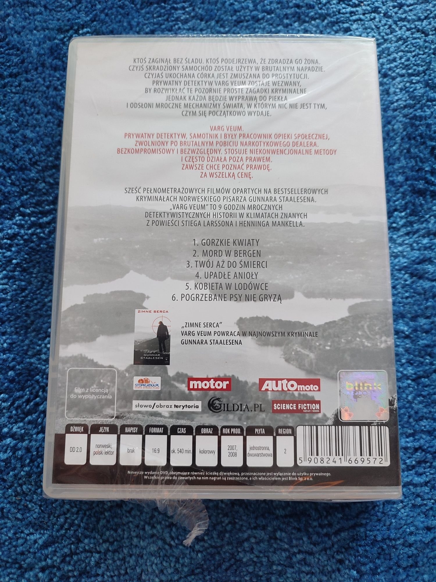 Instynkt wilka Varg Veum NOWY zestaw DVD Folia