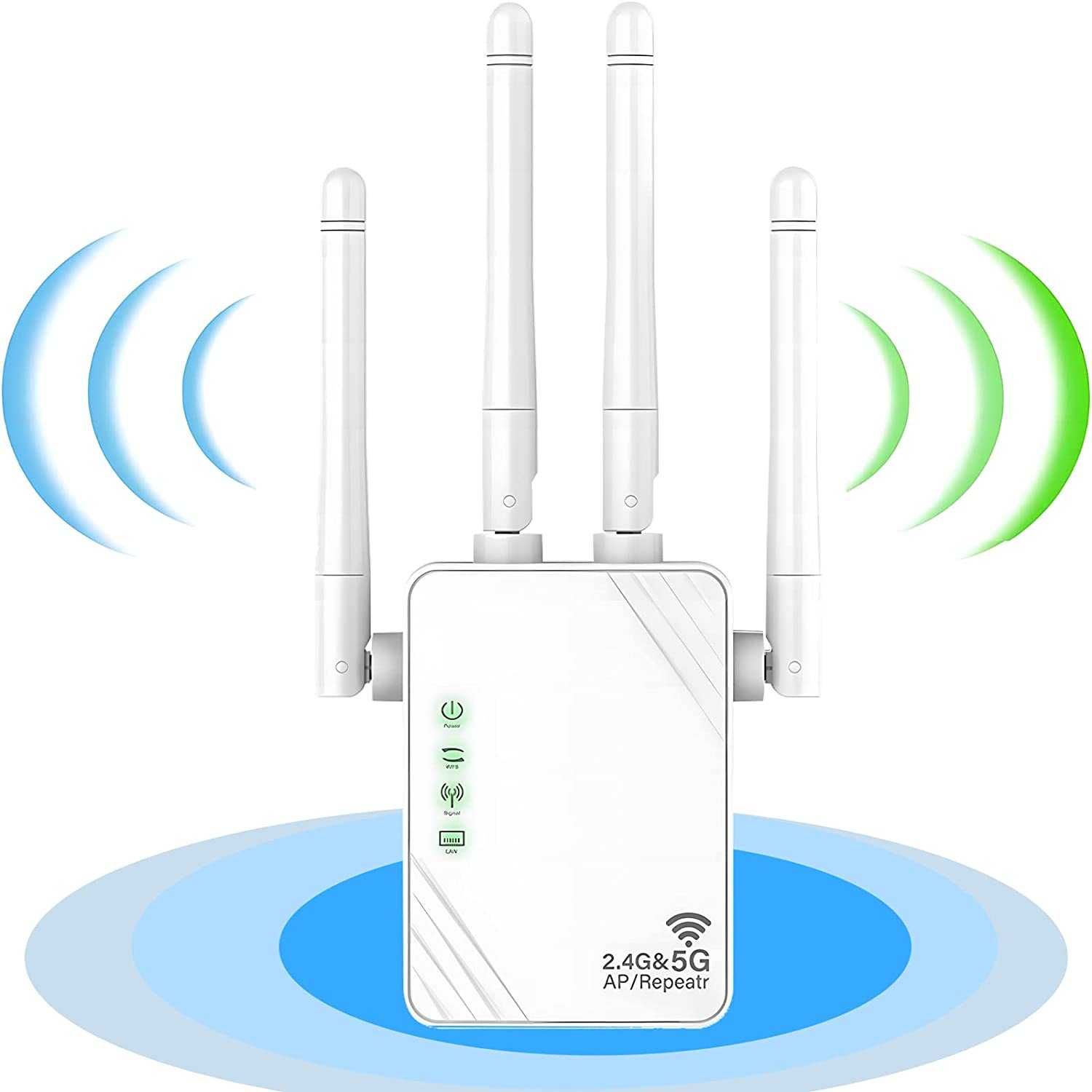 Wi-Fi Extender, Repetidor Inteligente Sem Fios, 1200Mbps Dual-Band