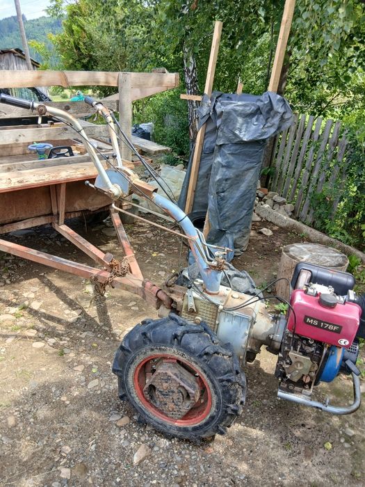 Мотоблок Мотор Січ МБ-6Д з причепом і навісним обладнанням + MF-70