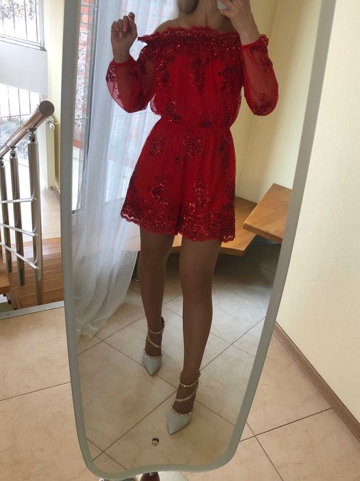 вечернее коктейльное платье комбинезон размер М