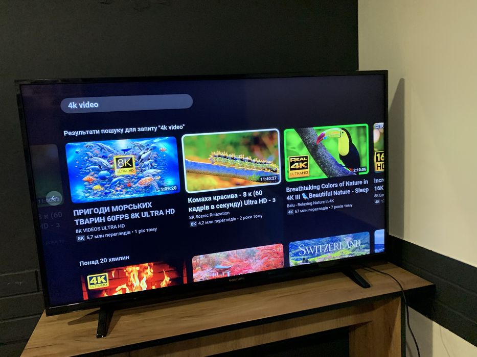 Телевізор Grundig 50 smatr TV 4k + кріплення на стіну