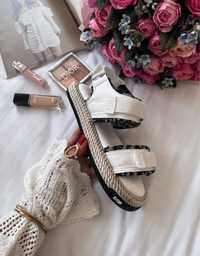 Sandaly Christian Dior white