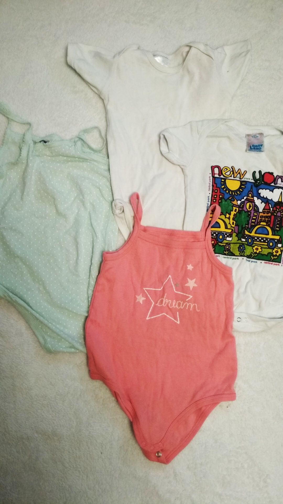 Пакет летних вещей одежды для новорожденных 0- 6 м боди платье песочни