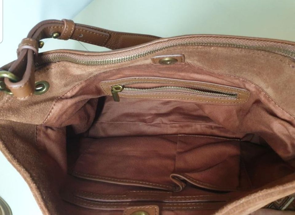 Сумка хобо marc o'polo оригінал натуральна шкіра, замша тоут