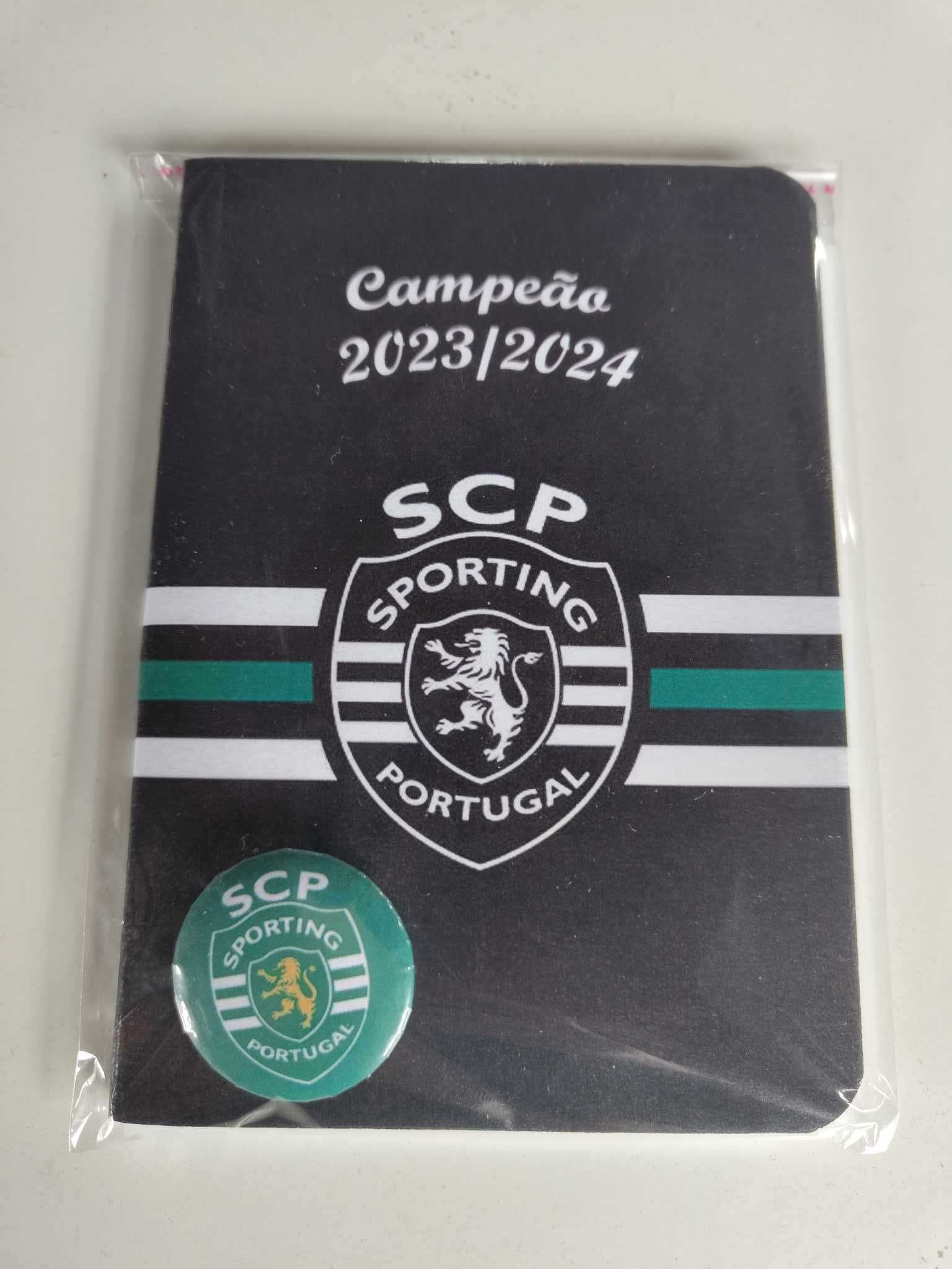 Sporting campeão Caderno A5 + crachá