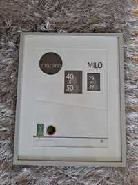 Ramka na zdjęcia Milo 40 x 50 cm srebrna (3 sztuki)