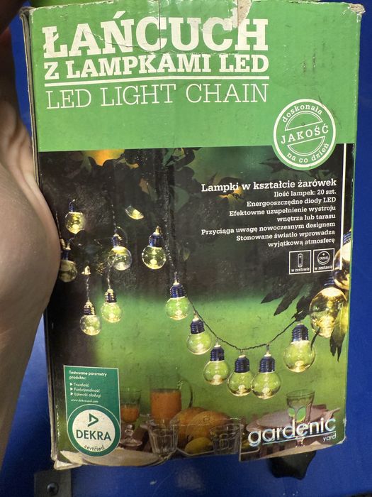 Lancuch swietlny z lampkami led nowy