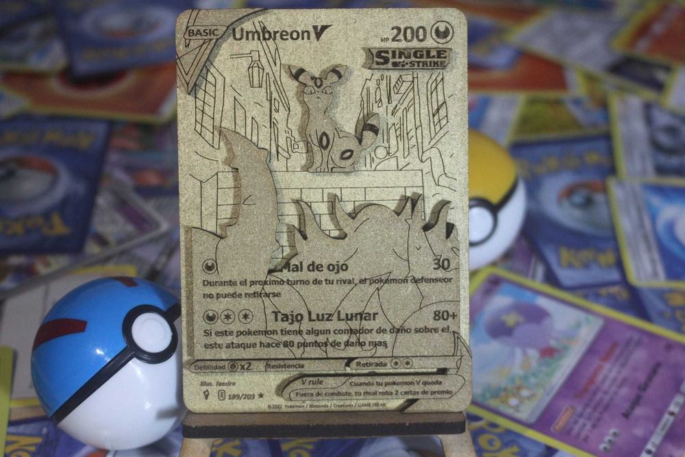 Carta Pokemon Dorada