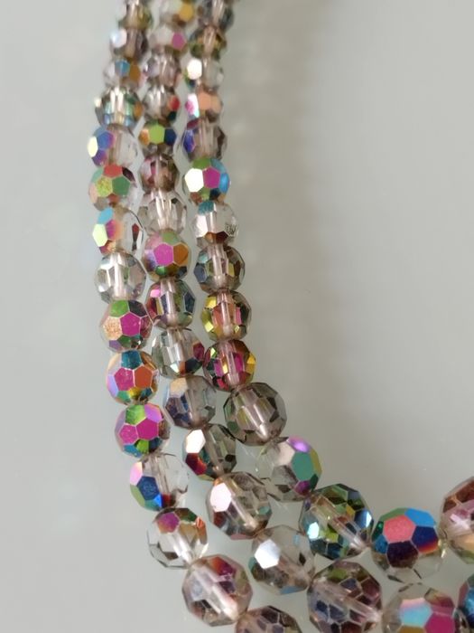 lindo colar vintage de cristal