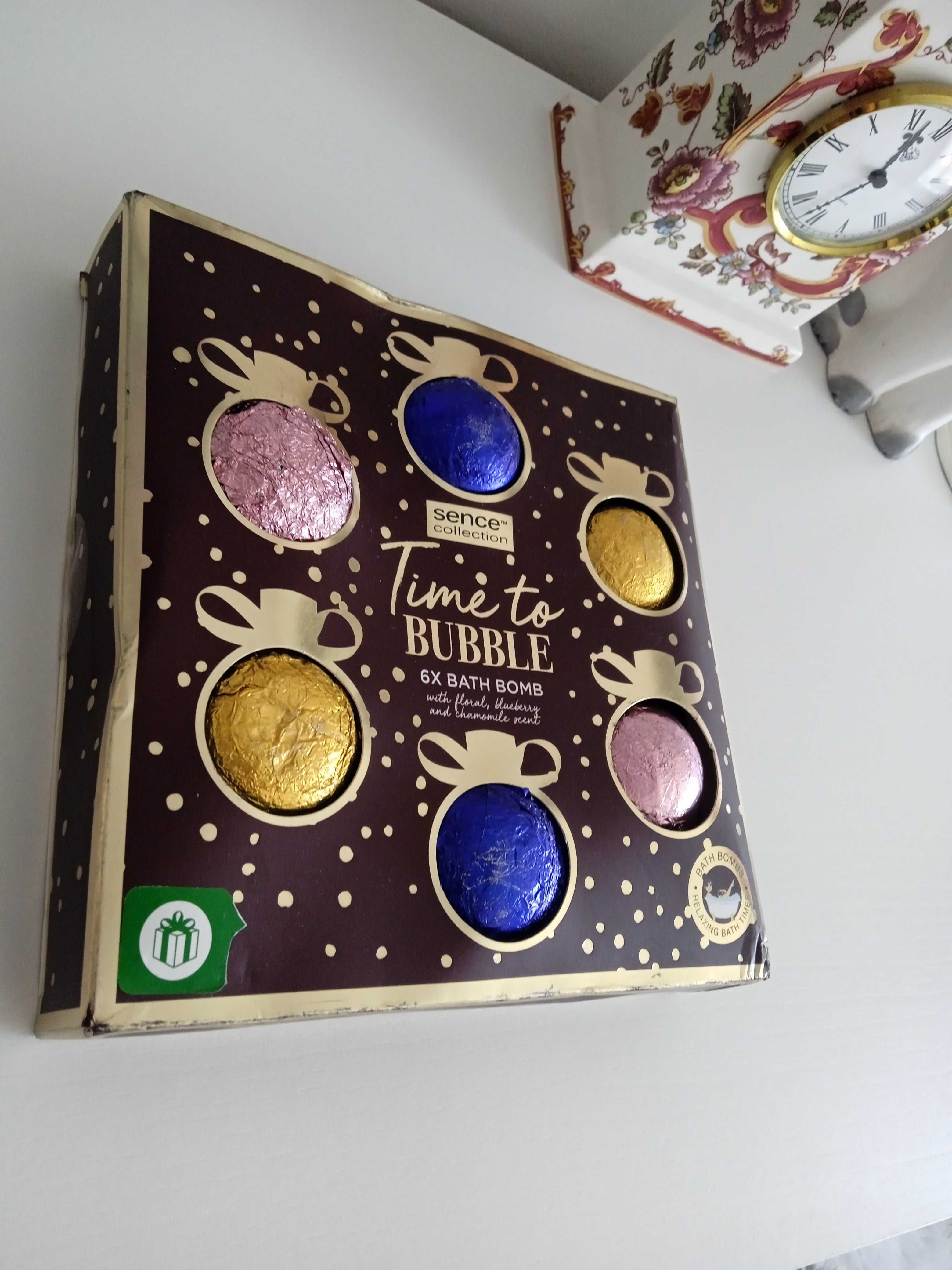 Unikat 6 x kule do kąpieli Sence Collection bath bomb Time to Bubble