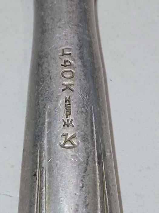 Нож столовый СССР Длина лезвия 12,5 см (125 мм).