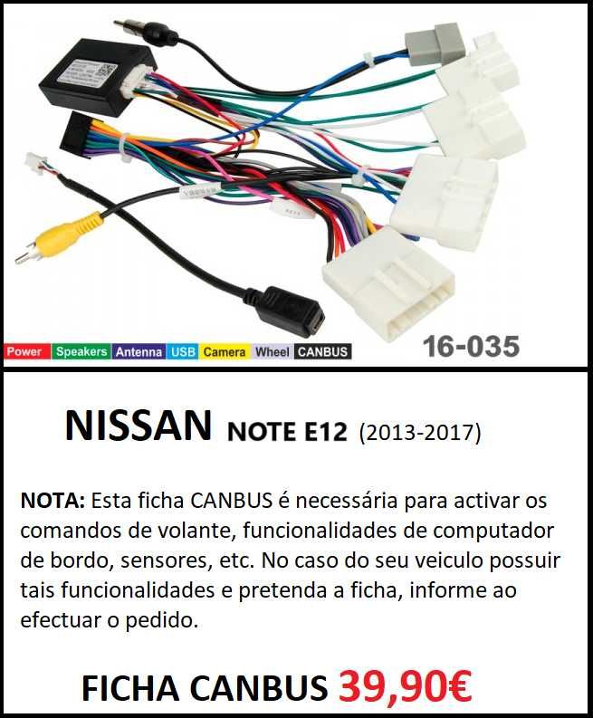 Rádio 2DIN • NISSAN • Note (2004 a 2017) • Android • E11 E12 [4+32GB]