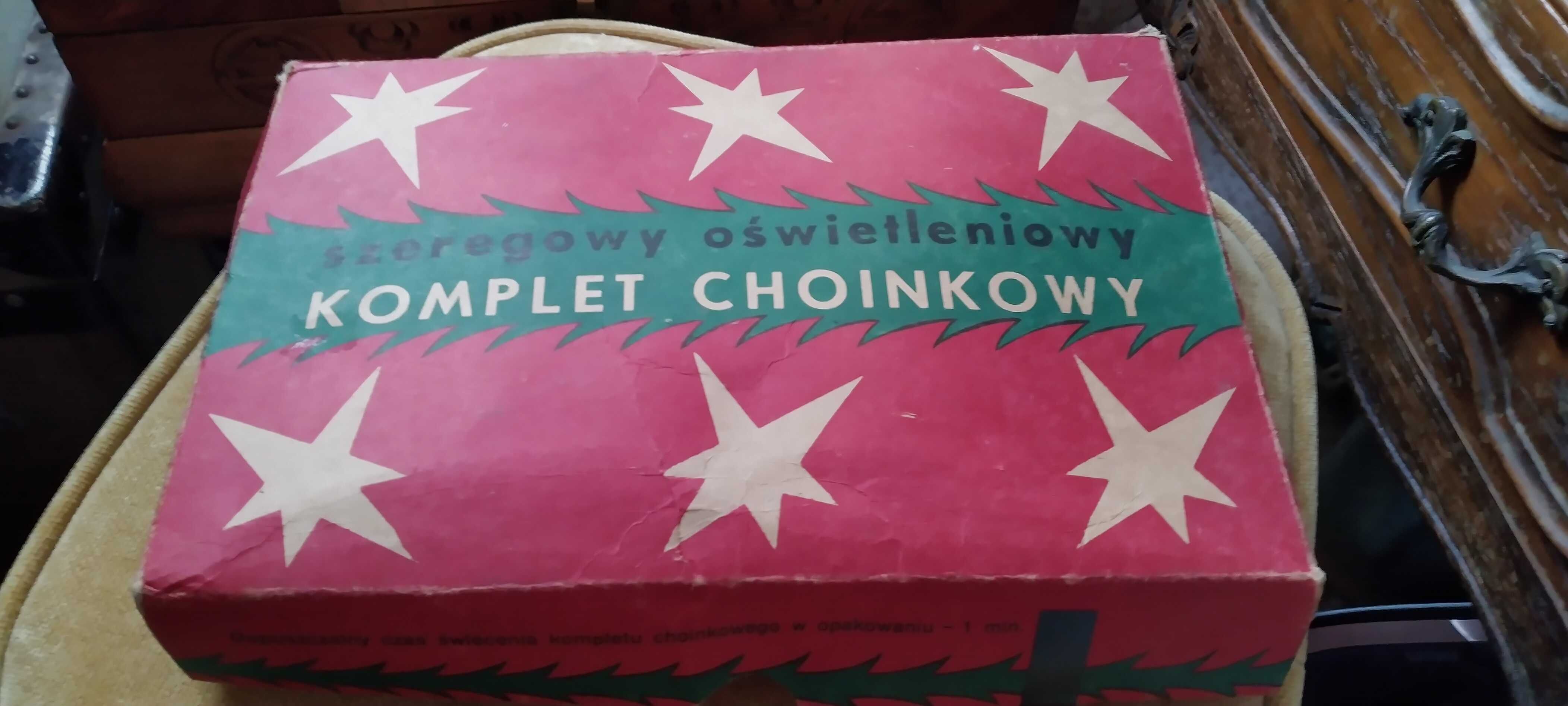 Stare lampki choinkowe z okresu PRL-u spółdzielnia Jedność