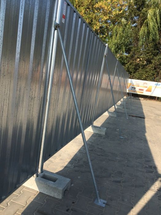 Ogrodzenie budowlane tymczasowe 3,5 x 2m 100szt 350mb ogrodzenia panel