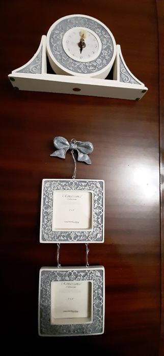 Conjunto novo relogio + moldura