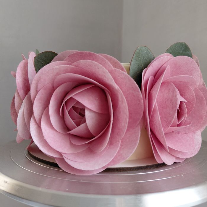 Вафельні  квіти.Вафельний декор кондитерський