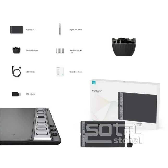 Huion Inspiroy 2 L H1061P новий H1060P Графічний планшет для малювання