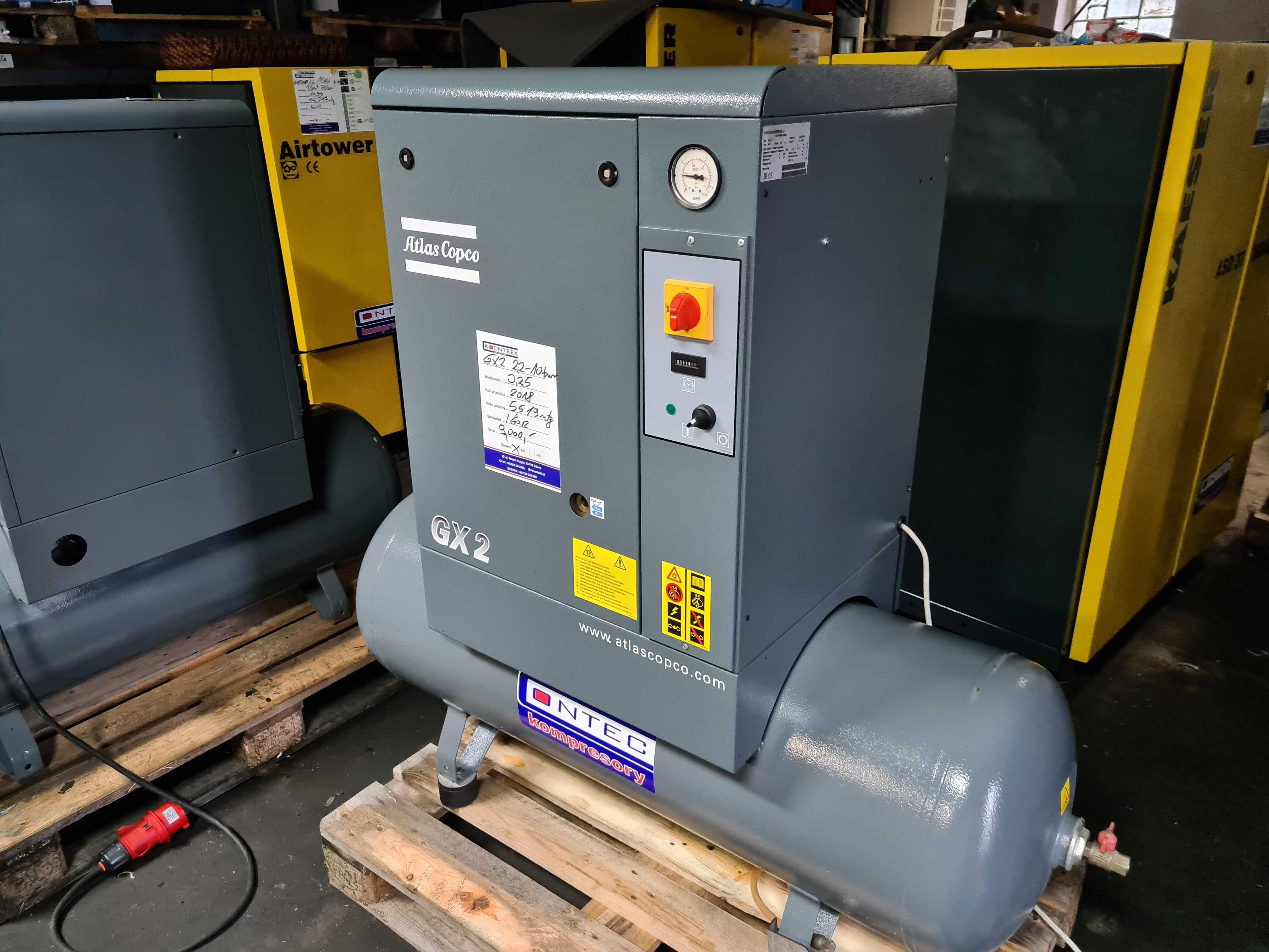 Kompresor śrubowy ATLAS COPCO GX 2