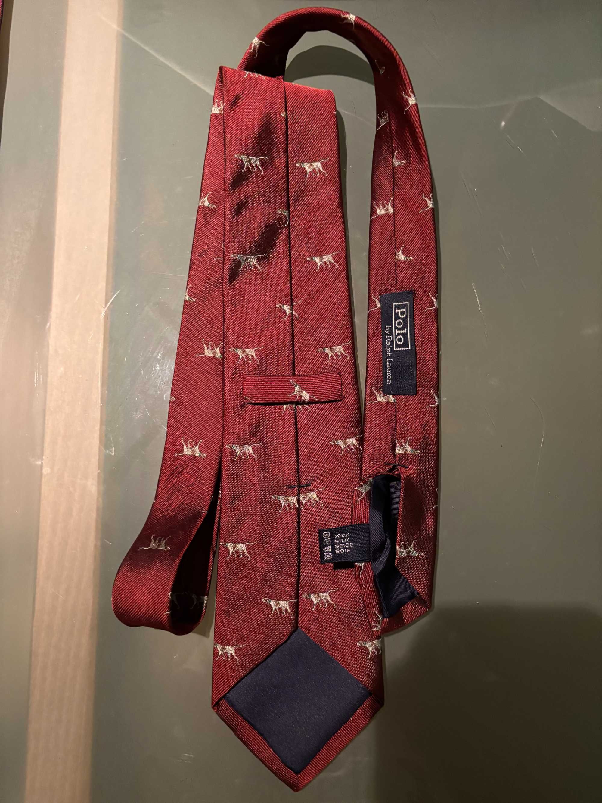 gravata bordeaux, seda, Ralph Lauren