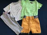 2 T-shirts + 1 calções + 1 leggin diversas marcas 1 ano