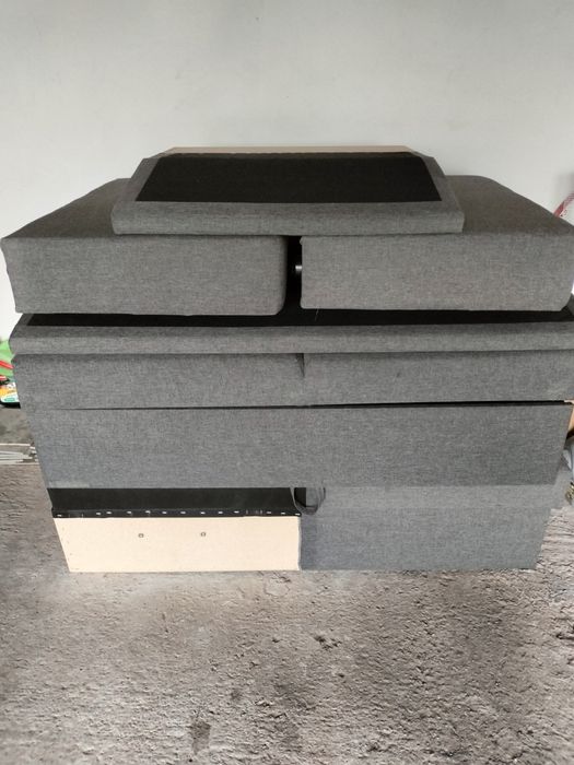 Narożnik rozkładany szary