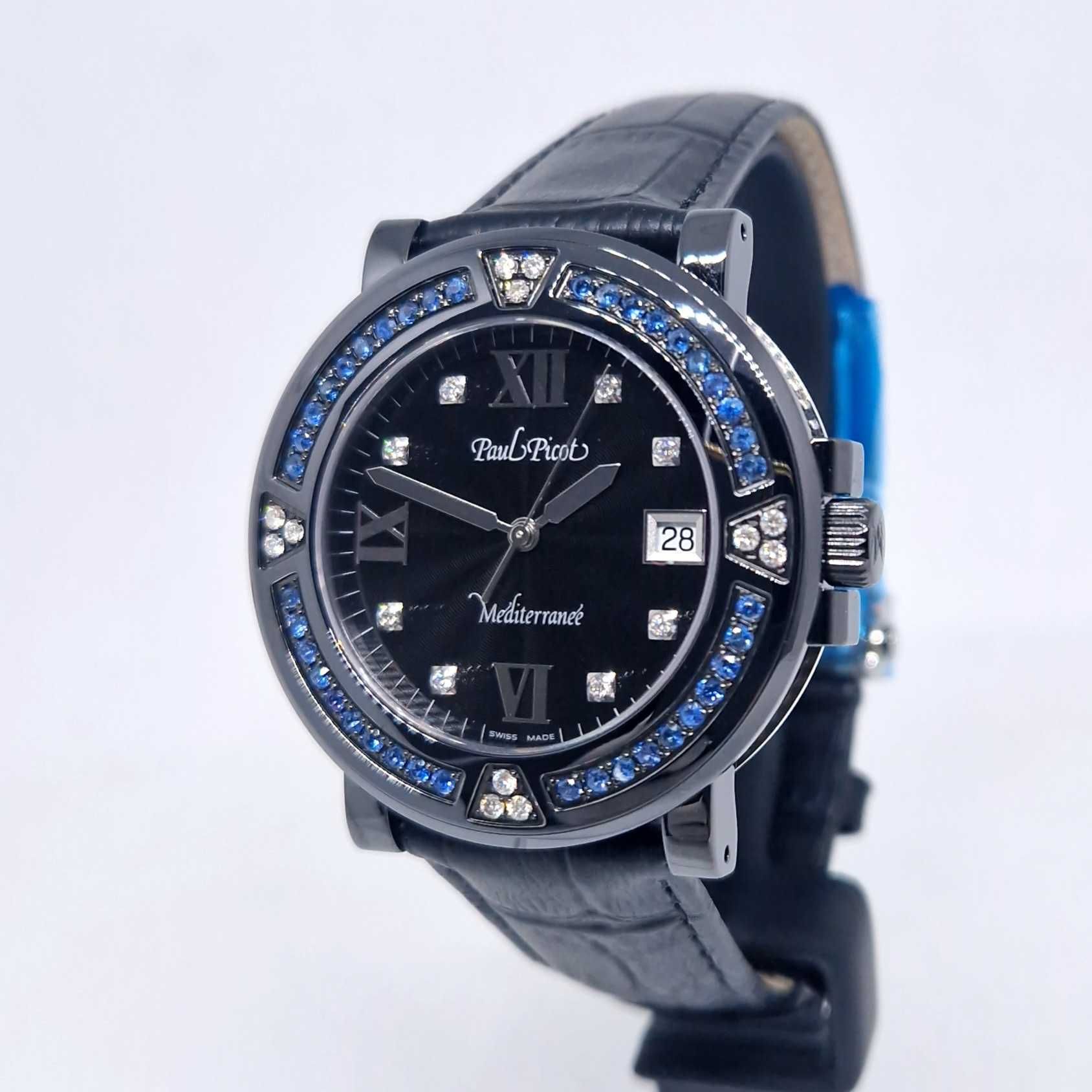Paul Picot Mediterranee P4106N.20D12SBA30.3D1 Diamonds sapphires