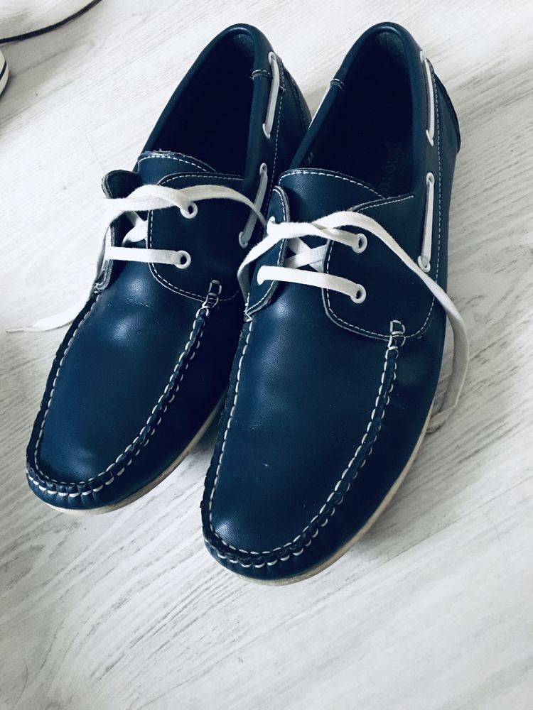 Mokasyny boat shoes skóra gino rossi 44