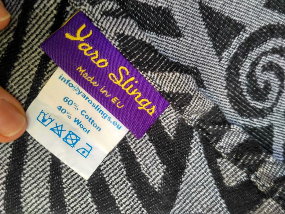 Слинг шарф Yaro Dendy Black шерсть Слінг Яро 5 р-р Состояние идеальное