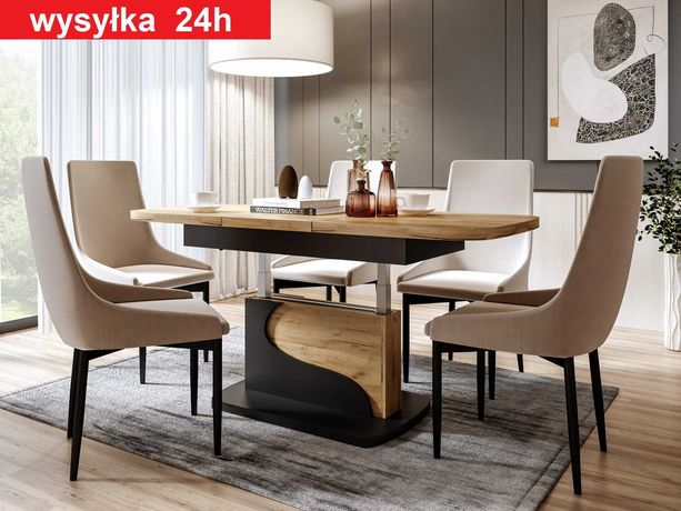 Ławostół Ława 120(+2x40)x70 L49-2 beton jasny dąb craft wotan artisan