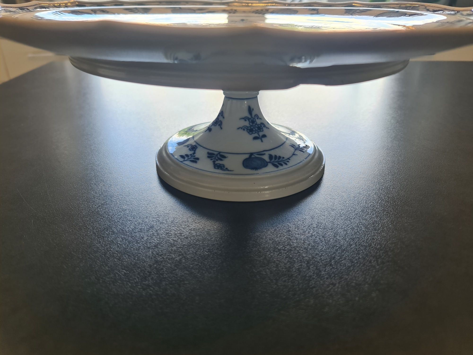 Patera na ciasto, porcelana miśnia