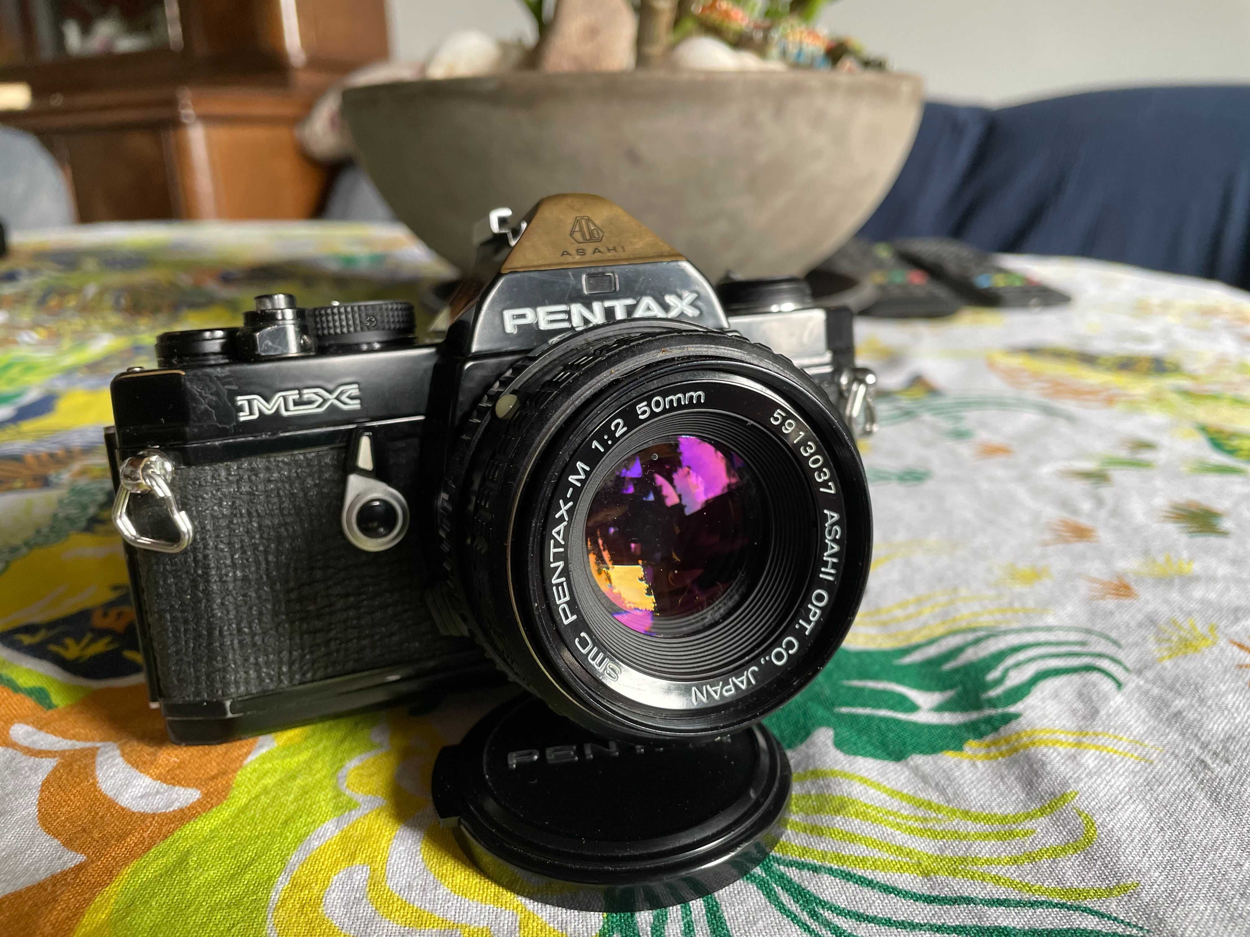 Pentax MX z obiektywem SMC 2/50 na części