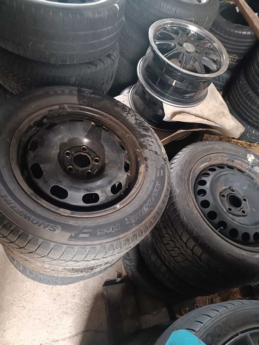 Koła felgi aluminiowe stalowe 15 cali 5×100 r15 opony zimowe