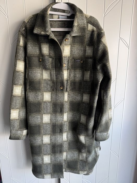 Columbia, płaszcz koszulowy, polar, coat, rozmiar M, fleece coat