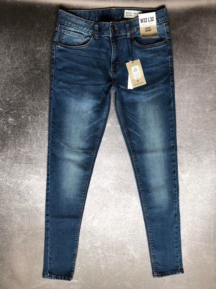 Оригінальні джинси DENIM CO skinny fit stone wash W32 L32 M