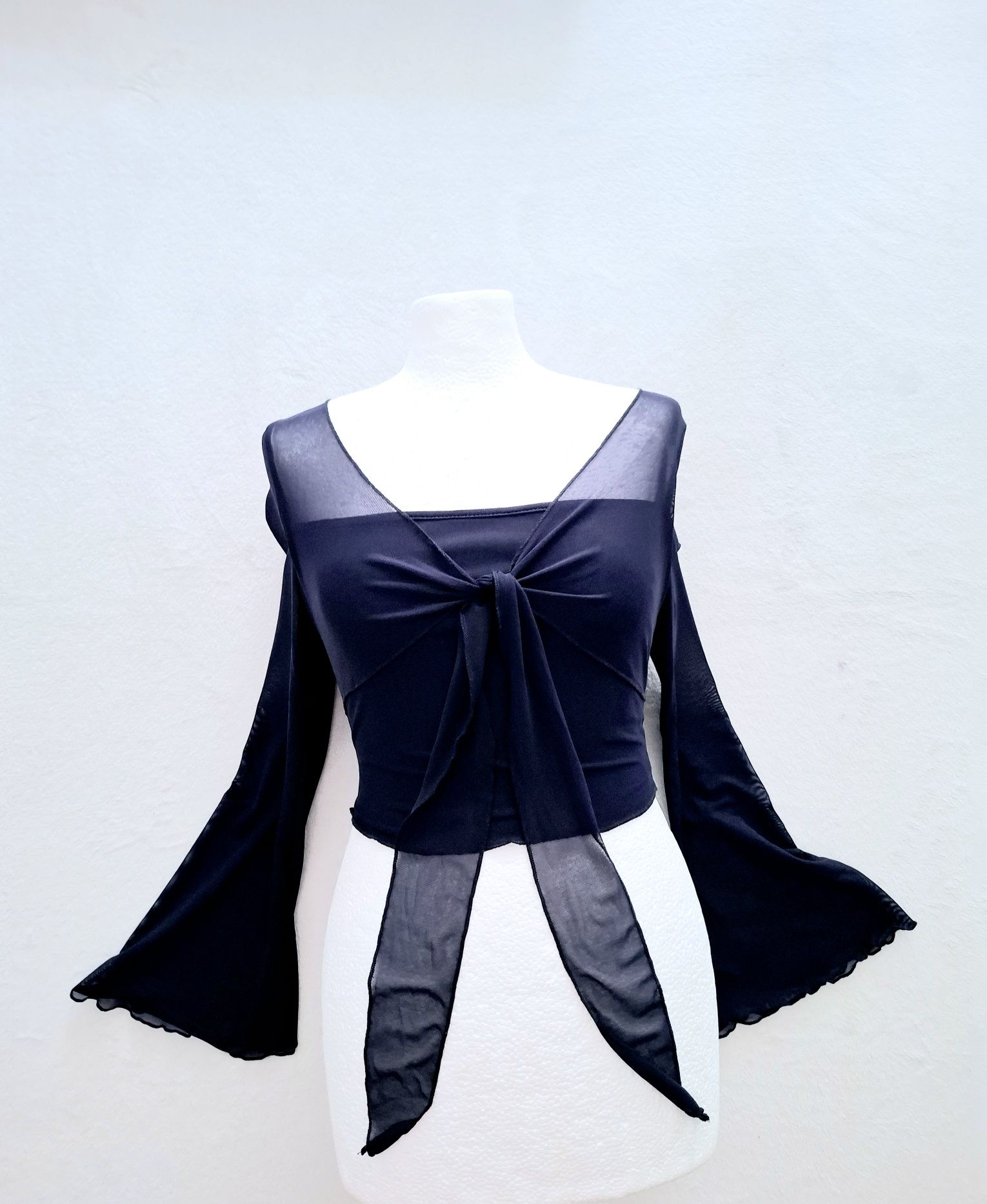 OKAZJA bolerko bluzka bluzeczka top siateczka lolita 34 xs 36 s 38