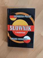 Słownik polsko-niemiecki z rozmówkami twarda okładka 10,5x14,5cm