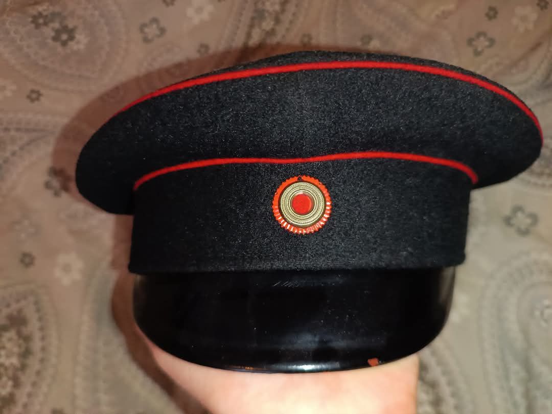 Niemiecka pruska czapka I wojenna wojskowa artyleria!!!