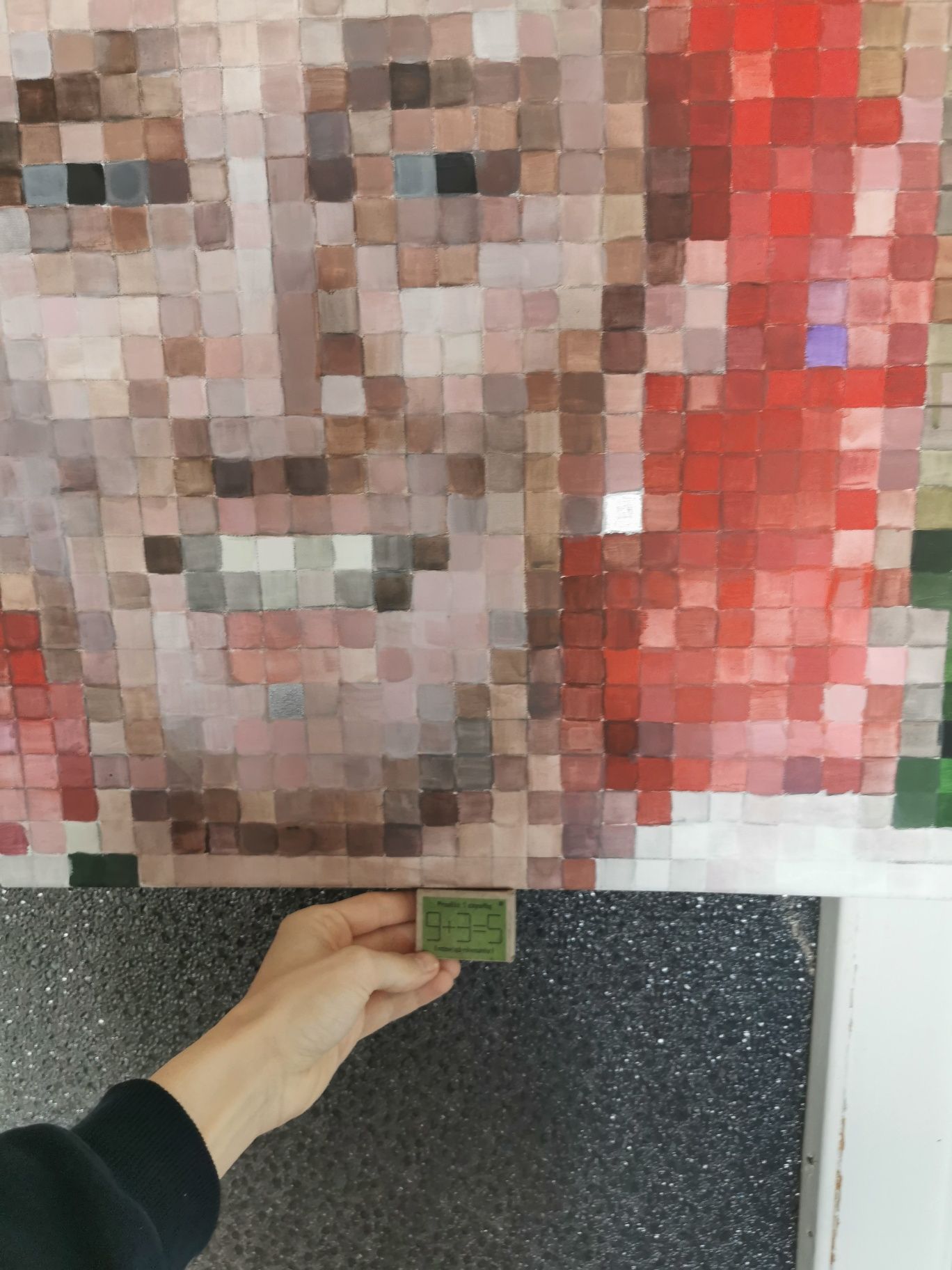 Michał Wiśniewski portret piksele mozaika 70x70 cm Ich Troje