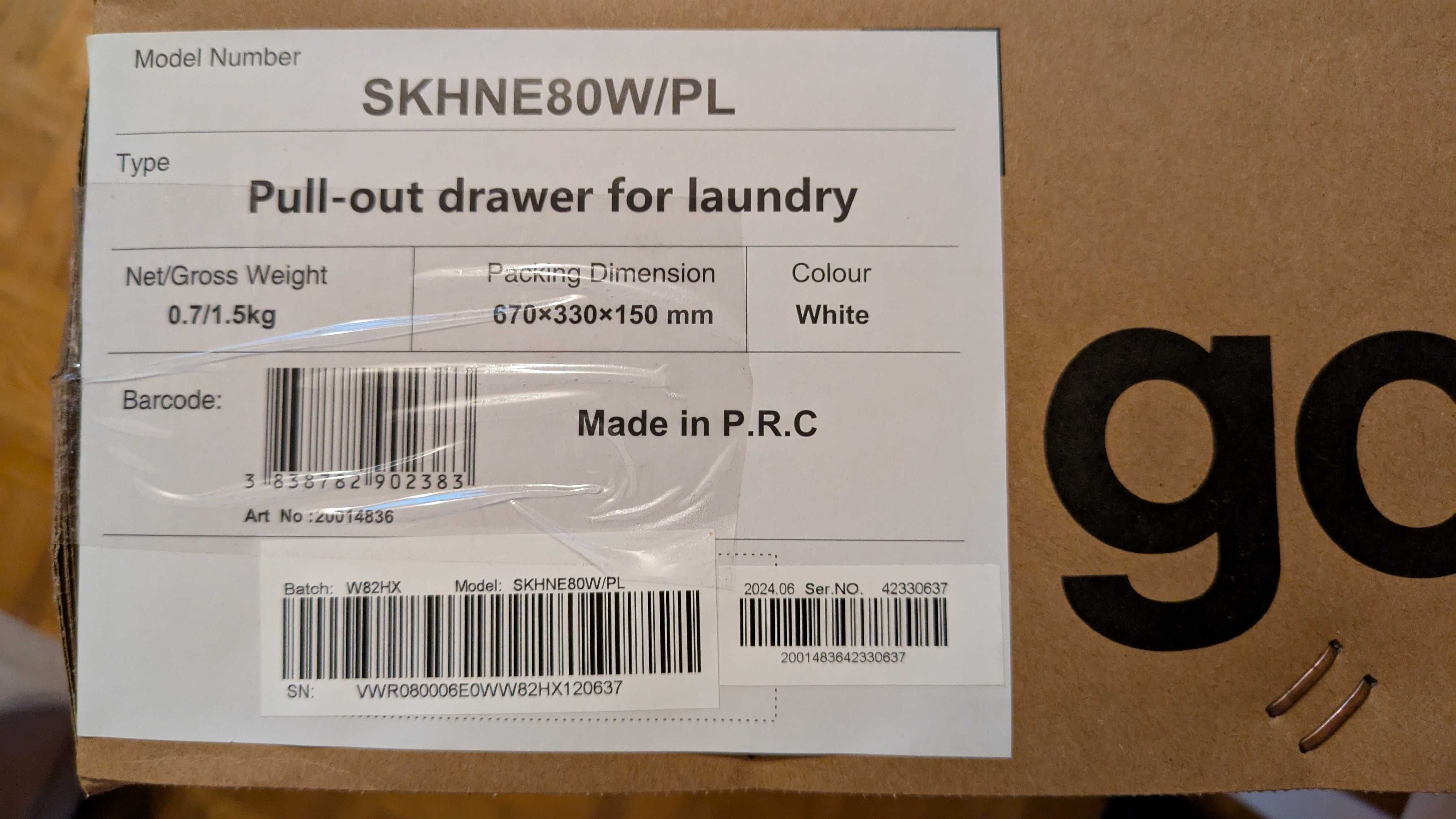 Łącznik pralki i suszarki Gorenje SKHNE80W/PL
