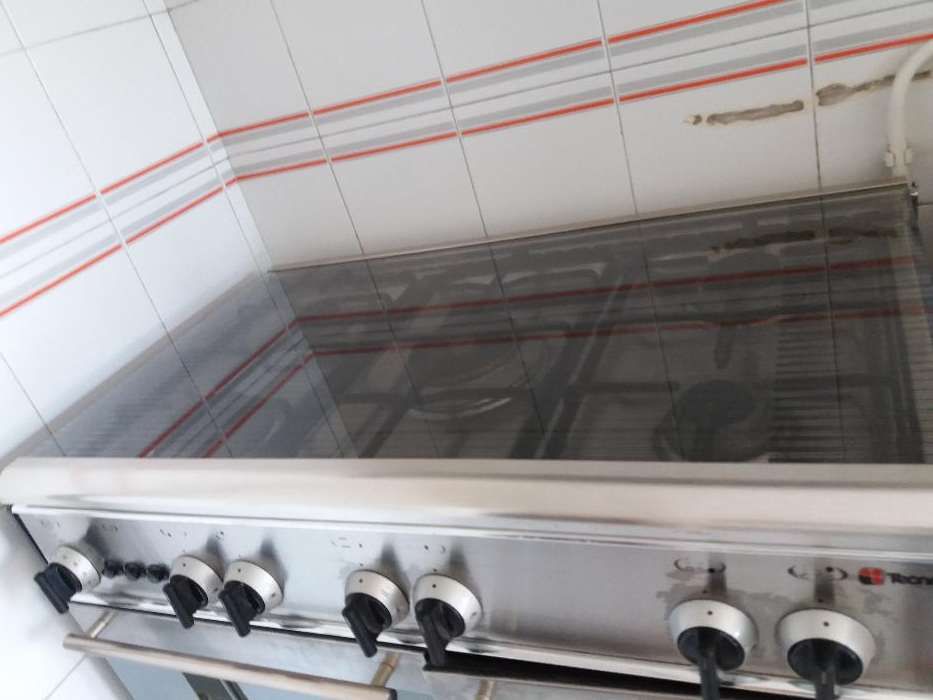 Fogão inox a gás 
 com forno grill ( marca italiana) (Tecnogas