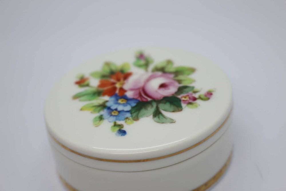 Caixa Regaleira Pequena Vista Alegre Floral Pintada à Mão