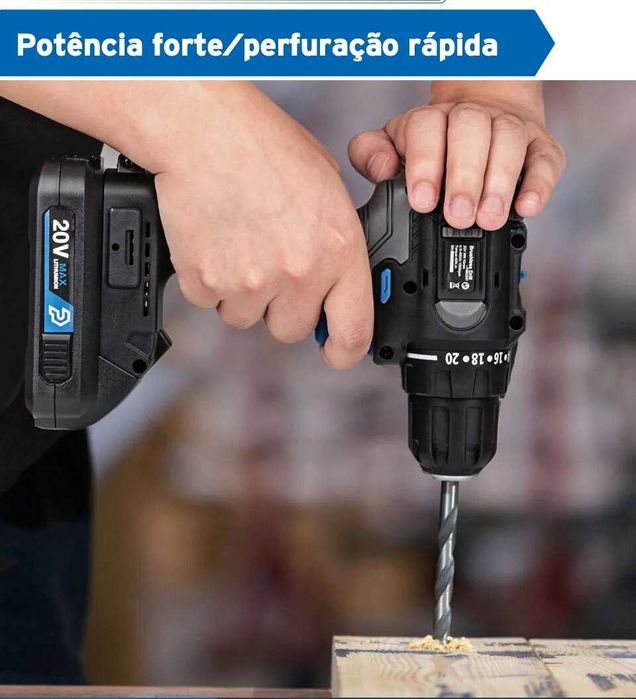 Potente Aparafusadora Prostormer 45nm torque 2 velocidades LED
