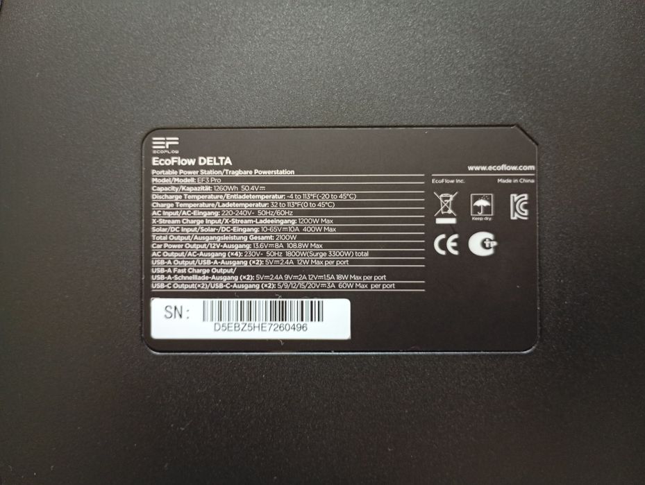 Ecoflow Delta 1 (EF3 Pro)