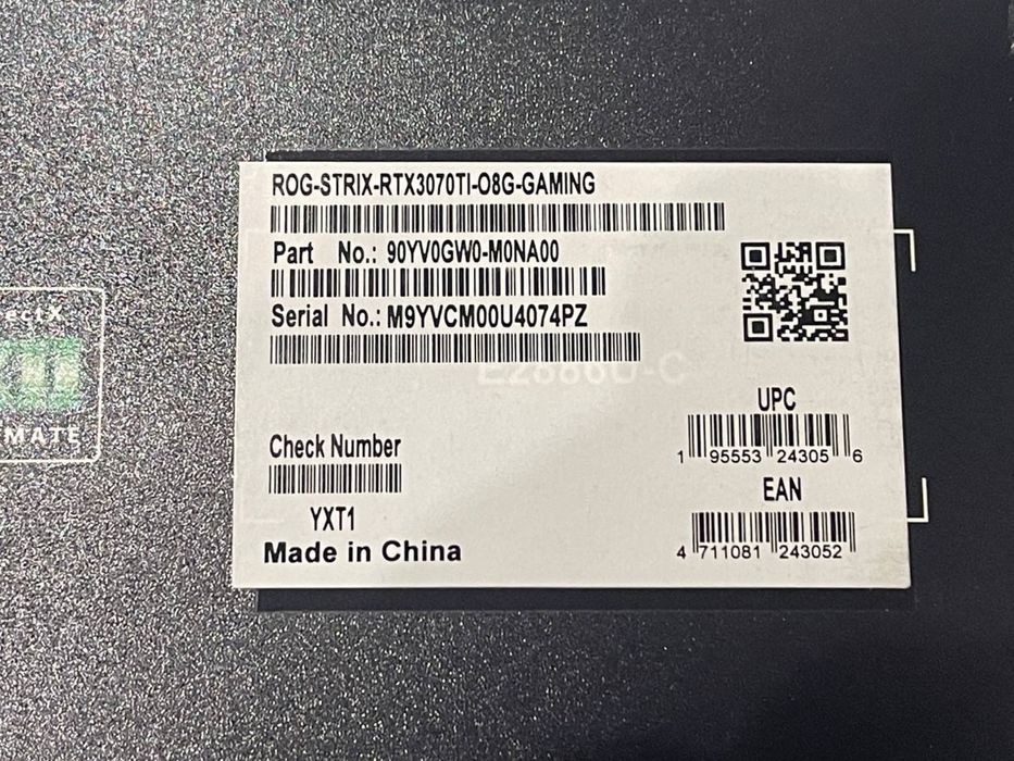 Asus Rog Strix 3070ti