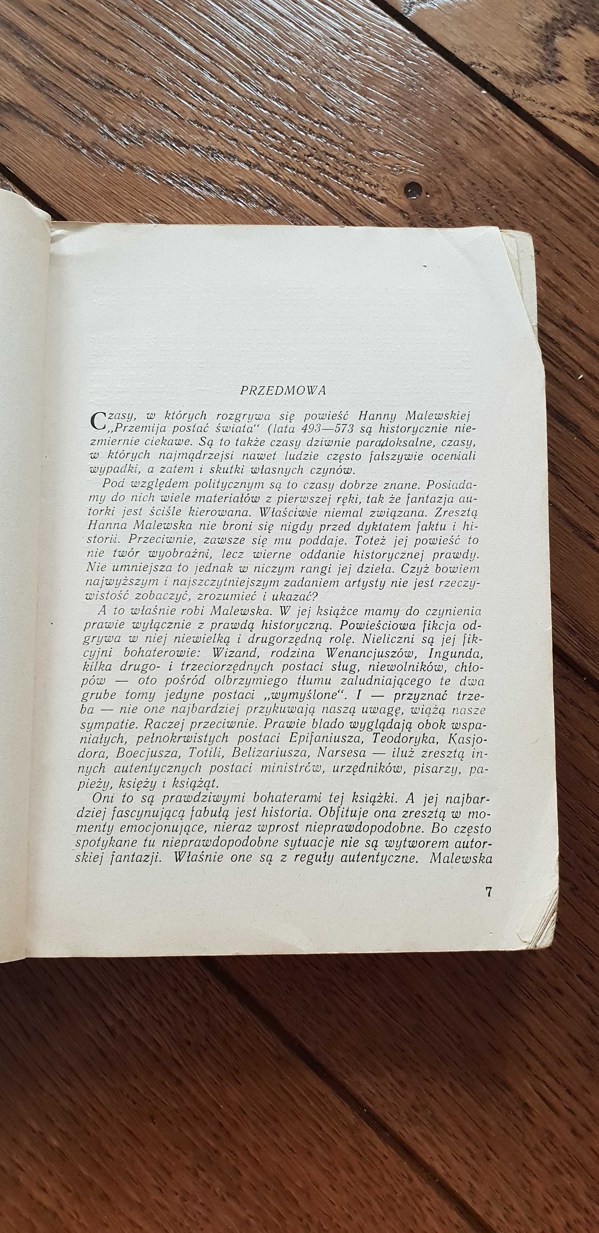 Książka rok 1954 "Przemija postać świata" Hanna Malewska