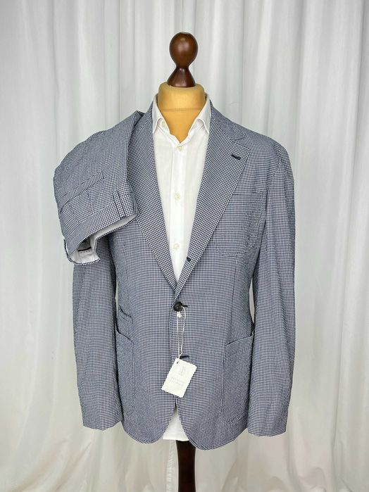 NEW BRUNELLO CUCINELLI Check Wool Suit костюм в клітку вовна Брунелло